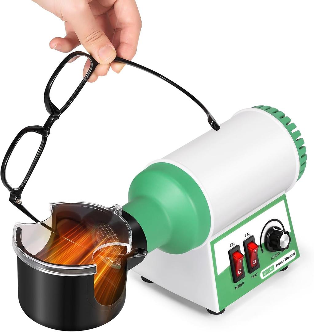 Huanyu Frame Warmer 158-248 Eyeglass Framing Heater Hot Air Framed Adjuster Heating Tool Less Than 40dB for Resin/Sheets/etc Spectacle Frames CE 110V