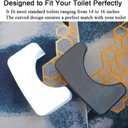 HI FINE CARE Folding Toilet Stool - Foldable Squatting Poop Stool for Bathroom | Splicable Foot Stool | Potty Accessories (White)