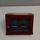 Sports Championship Rings Wooden Display case Shadow Box Without Rings (3 Slots)