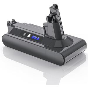 LONG FIT 25.2V 5000mAh V10 Battery Replacement Pack, Li-ion for Animal, Absolute, SV12, Fluffy, Motorhead Stick Vacuums