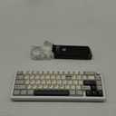 YUNZII AL66 Wireless Mechanical Keyboard,Full Aluminum CNC,65% Knob Control,Bluetooth/2.4G/Wired,Hot Swappable Pre-lubed Switches,Gasket Mounted RGB for Win/Mac(Milk Switch, Silver)