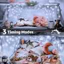Ccinny 328FT 1000 LED Christmas Lights Outdoor Waterproof, Timer & Memory Function, 8 Modes Cool White String Lights Plug in Twinkle Lights for Xmas Tree Holiday Garden Indoor Party Decor