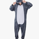 Adult Onesie Pajamas Unisex Sleepwear (Hippo, Medium)