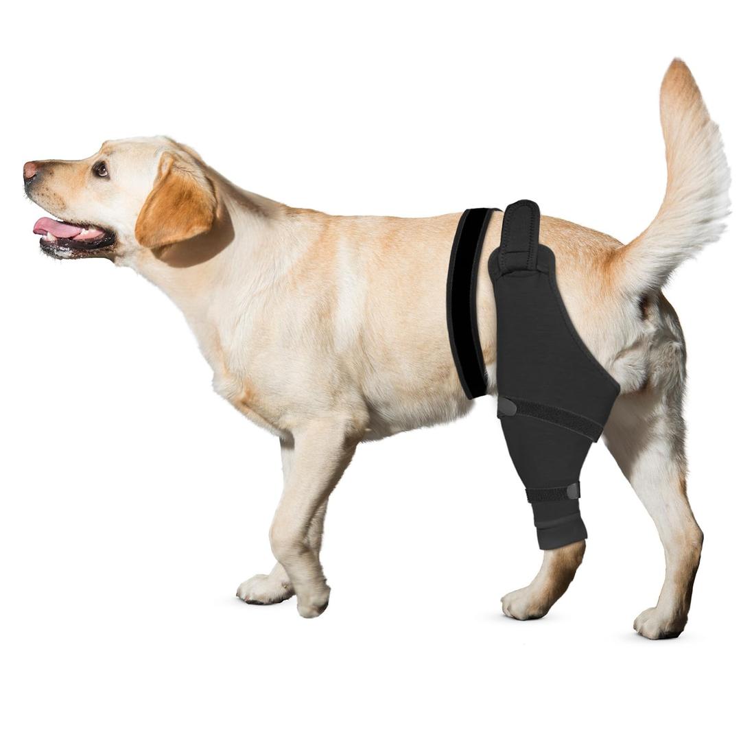 Joypig Dog Rear Leg Sleeve to Stop Licking, Hind Leg Protector for TPLO Recovery, ACL Surgery, Wounds or Skin Issues, Soft Breathable Cover for Large Medium Small Dogs (L-Left)