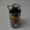 EFFICERE 24-Piece Premium Bungee Cord Assortment in Storage Jar - Includes 10, 18, 24, 32, 40 Bungee Cords and 8 Canopy/Tarp Ball Ties
