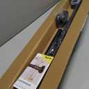 Tension Curtain Rod 51-165In(4.25-13.75Ft), Extra Long Outdoor Curtain Rod No Drilling for Window or Bathroom Patio, Adjustable Spring Shower Rod, Easy to Install Never Rust, Rod Diameter 1.26In-Black