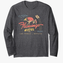 Flamingo Las Vegas Hotel Casino Retro Vintage Long Sleeve T-Shirt, Large