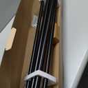 KAMANINA 1 Inch Double Curtain Rods for Windows 72 to 144 Inches (6-12 Feet), Black Heavy Duty Double Curtain Rod, Telescoping Drapery Rod with Netted Texture Finials