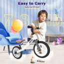 WETIFY Colorful Lighting Balance Bike 2 Year Old, 2-5 Year Old Toddler Balance Bike, No Pedal Bikes with Adjustable Handlebar & Seat, 2 3 4 5 Year Old Boy Girls Birthday Gifts Toys.