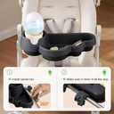 Li & Zhao Universal Stroller Snack Tray Attachment - Universal Snack for Cloud Cup Holder Stroller Tray Attachment Plastic Accessories for Baby,Toddler(Black)