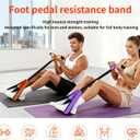Multifunction Pedal Resistance Band with Handle,Tube/Petal/Foot/Full Body Resistance Bands with Handles,Multifunctional Foot Pedal Resistance Band,Leg Raise Straps.