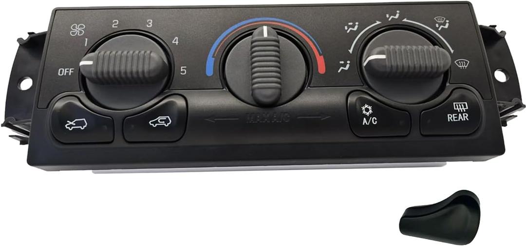 599-218 HVAC Climate Control Module Panel Compatible with 1999-2002 Chevy Silverado 1500 2500 3500 HD & GMC Sierra Replace # 15054697 15054698 15753263 15753264 9361345