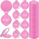 36 Pcs 2.76 Inch Inspirational Compact Mirror Bulk Party Favors Purse Small Mirror Pocket Mini Gifts for Women Adult Coworker Mother's Day Teacher Graduation Friends (Pink)