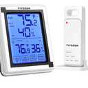 VIVOSUN Indoor Outdoor Thermometer Wireless Digital Hygrometer Temperature and Humidity Monitor with Touchscreen LCD Backlight, 200ft/60m Range, Battery Included