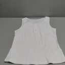 Fessceruna Womens Waffle Knit 3 Piece Lounge Sets Pajama Tank Top Long Sleeve Cardigan and Pants Loungewear Outfit White, M