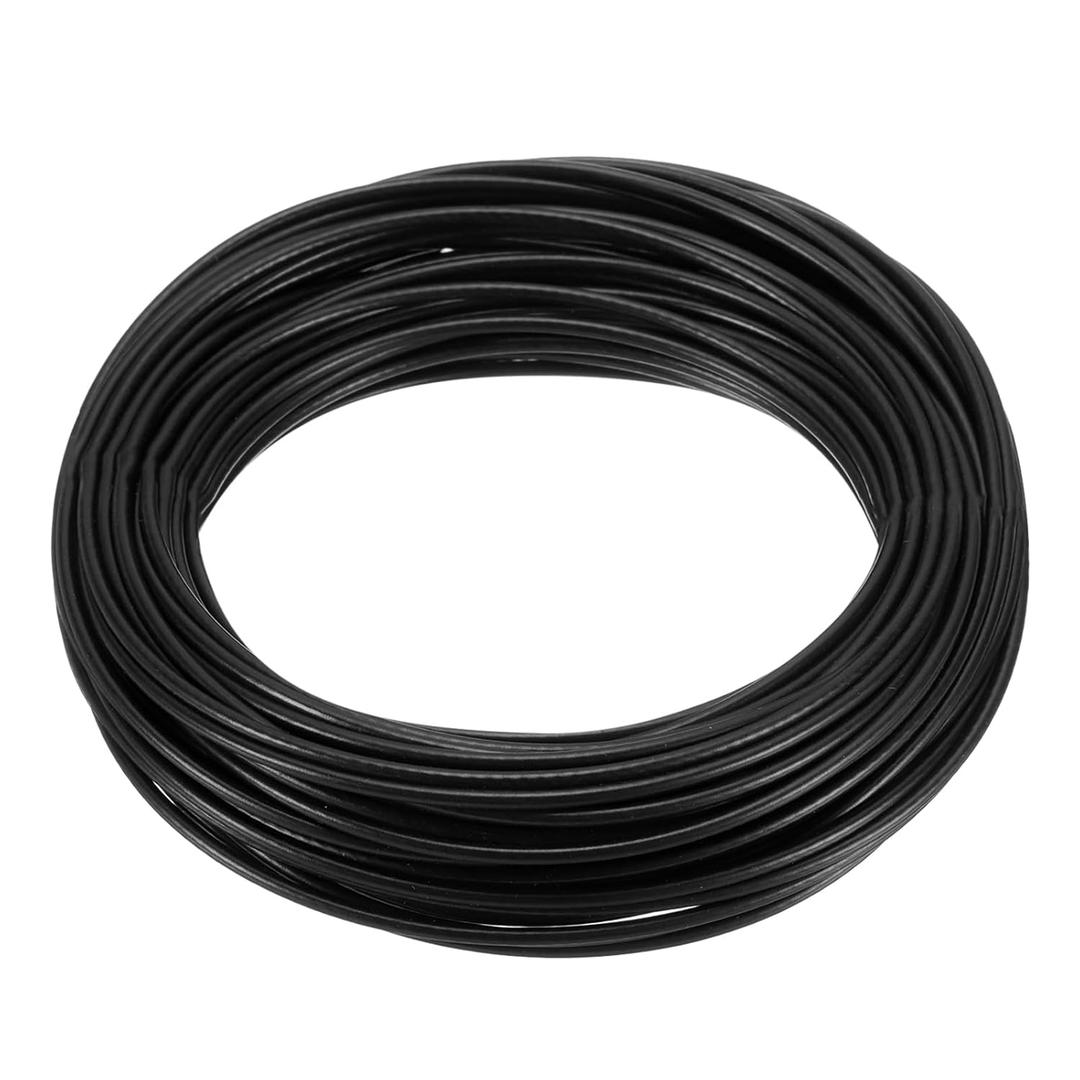 uxcell 5/64" (2mm) 304 Stainless Steel Cable Wire Rope 7 x 7 Strands Core 50ft (15m) Vinyl Coated Aircraft Wire for Construction Outdoors Marine Rigging Decking Railings