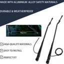 42819 42820 1 Pair Front Windshield Wiper Arm Kit Fits Compatible with 1990-2025 International 3200 7700 RH613 TerraStar 2007 2012-2014 IC Corporation 3200 Replaces OE 3535049C2 3535050C3