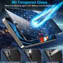 3 Pack Privacy Screen Protector for Samsung Galaxy S26 Ultra Tempered Glass + 2 Pack Camera Lens Protector, True 25Anti Spy, Military Grade Shatterproof, 9H+ Hardness, Auto Alignment Frame 6.9" (Black)