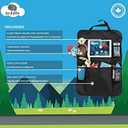 Leo and Ella Car Seat Protector for Child Car Seat, General Use and Backseat Organizer with Tablet Holder, Durable & Waterproof, Child Mat