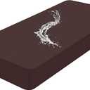 Smiry Waterproof Couch Cushion Covers, Stretch Washable Sofa Cushion Cover, Soft Sofa Slipcover Elastic Non-Slip Furniture Protector for Pets, Kid (Large, Chocolate)