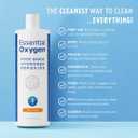 Essential Oxygen Food Grade Hydrogen Peroxide, Natural Cleaner, 3% USP, White, 16 Ounce