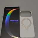 TORRAS Ostand Q3 Silicone for iPhone 17 Pro Max Case, Fit for MagSafe, 360 Spin Stand, Soft Liquid Silicone Cozy Grip, Camera Control, Protective Case for iPhone 17 Pro Max for Women, Ivory Gold