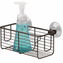 InterDesign Classico Suction Bath Basket - Black