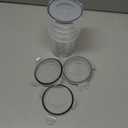 Canfanni Overnight Oats Containers with Lids, 4 Pack 13oz Overnight Oats Jars, Plastic Mason Jars, BPA Free, Portable, Leak Proof Oatmeal Containers for Yogurt, Soup, Cereal, Milk and Salad