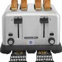 4 Slot Toaster with Crumb Tray, Longer-Life Heating Elements, Stainless-Steel Construction, NSF Certified, 24855