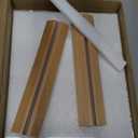 3 Pack Acrylic Sign Holder 8.5 x 11 Inch, Wood Base Signs Stand for Menu Flyer Display, Table Clear Plastic T Shape Holder for Stores, Restaurants, Hotels, Office, Farmers Market Show Fair Decor