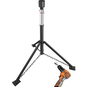 King Pin Tripod Stabilizer Jack for 5th Wheel Trailer Rv, (Allow Drill Adjust), 5000lb Load Capacity & Adjustable Height from 35" to 56"Patented