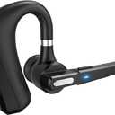 Bluetooth Headset V5.0, Wireless Bluetooth Earpiece 24Hrs HD Calling,CVC8.0 Dual Mic Noise Cancelling, Hands-Free Bluetooth Earphone for Driving/Business/Office