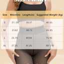 Bebila Fleece Lined Tights Women, Fake Translucent Warm Tights for Winter Sheer Pantyhose Thermal Leggings (Black, S)