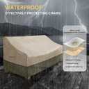 COSFLY Patio Furniture Covers Waterproof, Outdoor 3-Seater Sofa Cover Heavy Duty Fits up to 79W x 38D x 35H inches