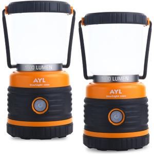 LED Camping Lantern, Battery Powered LED 1800LM, 4 Camping Lights Modes, Perfect Lantern Flashlight for Hurricane, Emergency Light, Storm, Power Outages, Survival Kits, Hiking, Fishing, Home and More
