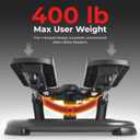 Sunny Health & Fitness 2-in-1 Power Stepper, Medium, 400 lb Weight Capacity, Resistance Bands, Height-Adjustable, Low-Impact Cardio, Bluetooth + SunnyFit App, SF-S021054