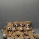 MorisMos Teddy Bear Stuffed Animal 8 Packs 14 in Teddy Bears in Bulk Small Teddy Bear for Centerpiece Baby Shower, Light Brown