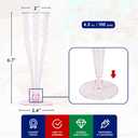 JOLLY CHEF 100 Pack Plastic Champagne Flutes Disposable 4.5 oz Purple Glitter Plastic Champagne Glasses Suitable for Wedding, Thanksgiving Day, Christmas