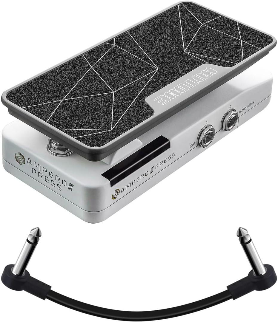 HOTONE 2 in 1 Passive Expression Footswitch EXP Pedal Ampero II Press(Included 1 PCS Additional 15 CM TS Cable)