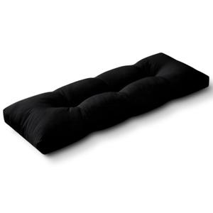 Indoor/Outdoor Bench Cushion, Waterproof Patio Bench Seat Cushion with Non-Slip Bottom, Tufted Bench Cushions for Indoor/Outdoor Furniture, 42x16x4 inch, Black
