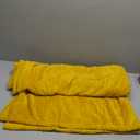 NEWCOSPLAY Super Soft Throw Blanket Mustard Yellow Premium Silky Flannel Fleece Leaves Pattern Lightweight Bed Blanket All Season Use (Mustard Yellow, Throw(50"x60"))