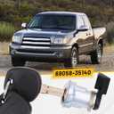Fuel Door Lock Cylinder with 2 Keys Compatible with 1995-2004 Toyota Tacoma 2000-2003 Tundra Replace 69058-35140, 69058-29016, Fuel Filler Lid Lock Cylinder