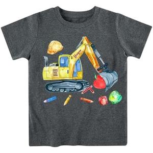 Boys Christmas Thanksgiving Shirt, Santa Xmas Tree Graphic T-Shirt 3-7 Years Funny Turkey Gobble Toddler Short Sleeve Tops 140