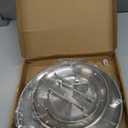 DTSFHTDAL Stainless Steel 3 Tier Cupcake Stand, Tiered Trays Three Layer Cake Stand 3 Tier Serving Tray Platters for Pastry Dessert Candy Fruit Tea Party Wedding Platter (Silver)