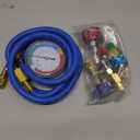 Lichamp A/C R134A Refrigerator Freon Recharge Kit with Bullet Piercing Valve, Piercing and Self-Sealing Can Tap 134A