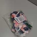 BLUE, WHITE, AND PINK FLOWER BAG WITH POCKETS