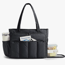 BAGSMART Tote Bag for Women, Teacher Tote with Insulated Compartment, Large Puffer Work Tote Handbags for Work