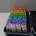 Monthly Pill Organizer 3 Times a Day, 31 Day Pill Organizer 3 Times a Day, Month Medicine Organizer Box, Medicine Pill Boxes with 32 Daily Compartments & Portable 7-Day Travel Medicine Organizing Bag