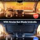Nmoiss Windshield Sun Shade Umbrella Custom Fit for Toyota 4Runner 2010-2026 Accessories, [Vinyl Coating Heat Shield] Protect Car from Sun Rays & Heat Damage Keep Cool and Protect Interior