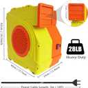 Bounce House Blower, Dual - Mode 1800W / 2200W, 2.5HP & 3HP Dual Speed Commercial Air Blower with Great Heat Dissipation Properties, Super Strong Wind for Bouncy Castle, Jump Slides, Inflatables